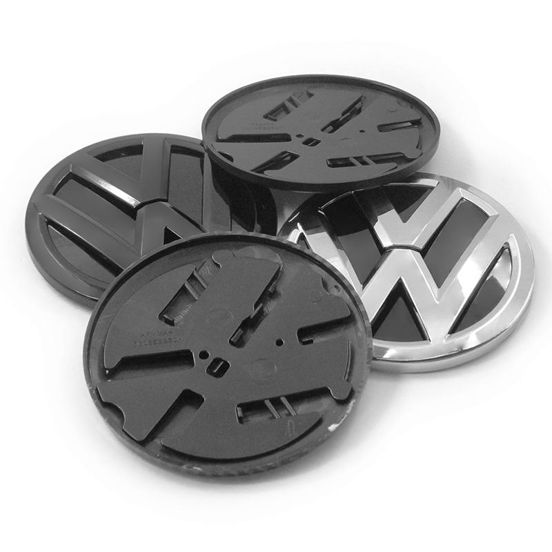 For VOLKSWAGEN VW 120mm 110mm Car Logo Emblem Hood Front And Rear Tail Mark Rear Badge 6R0853600A Accessory For Volkswagen Polo