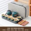 Business gifts Light luxury high-end leather bag Kung Fu tea set Outdoor travel Car express cup Household tea