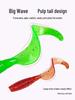 Micro Bait Curly Tail Soft Worm with Lead Head Hook for Mandarin Fish & Bass