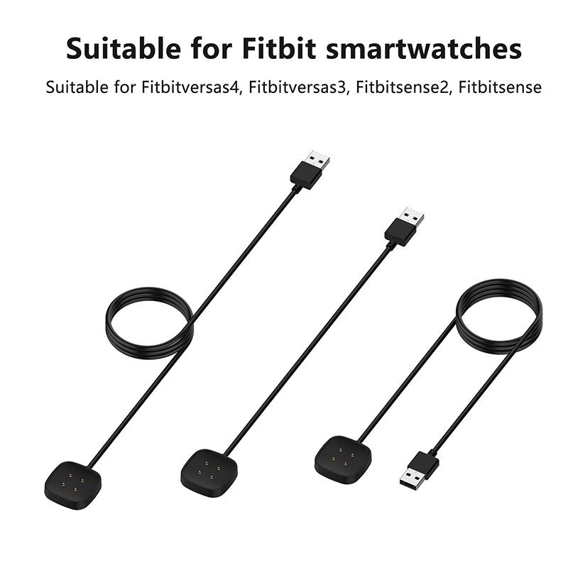 Ładowarka do smartwatcha dla Fitbit Sense 2 Watch Zamienny kabel do ładowania Adapter dla Fitbit Versa 3 4 USB Ładowarka do smartwatcha