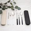 Cookcity Portable Silver Spoon and Fork 2 Set (2 Colors)