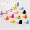 Colorful Acrylic Beads Halloween Ghost Bead For DIY Charm Jewelry Making Findings About 17mm x 15mm, Hole: Approx 1.8mm, 5PCs