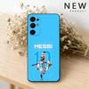 Fútbol L-Lionel m-Messi 10 Funda para Teléfono Para Samsung S26,25,24,23,22,30,21,10,9,Ultra,Plus,Lite Negra Suave