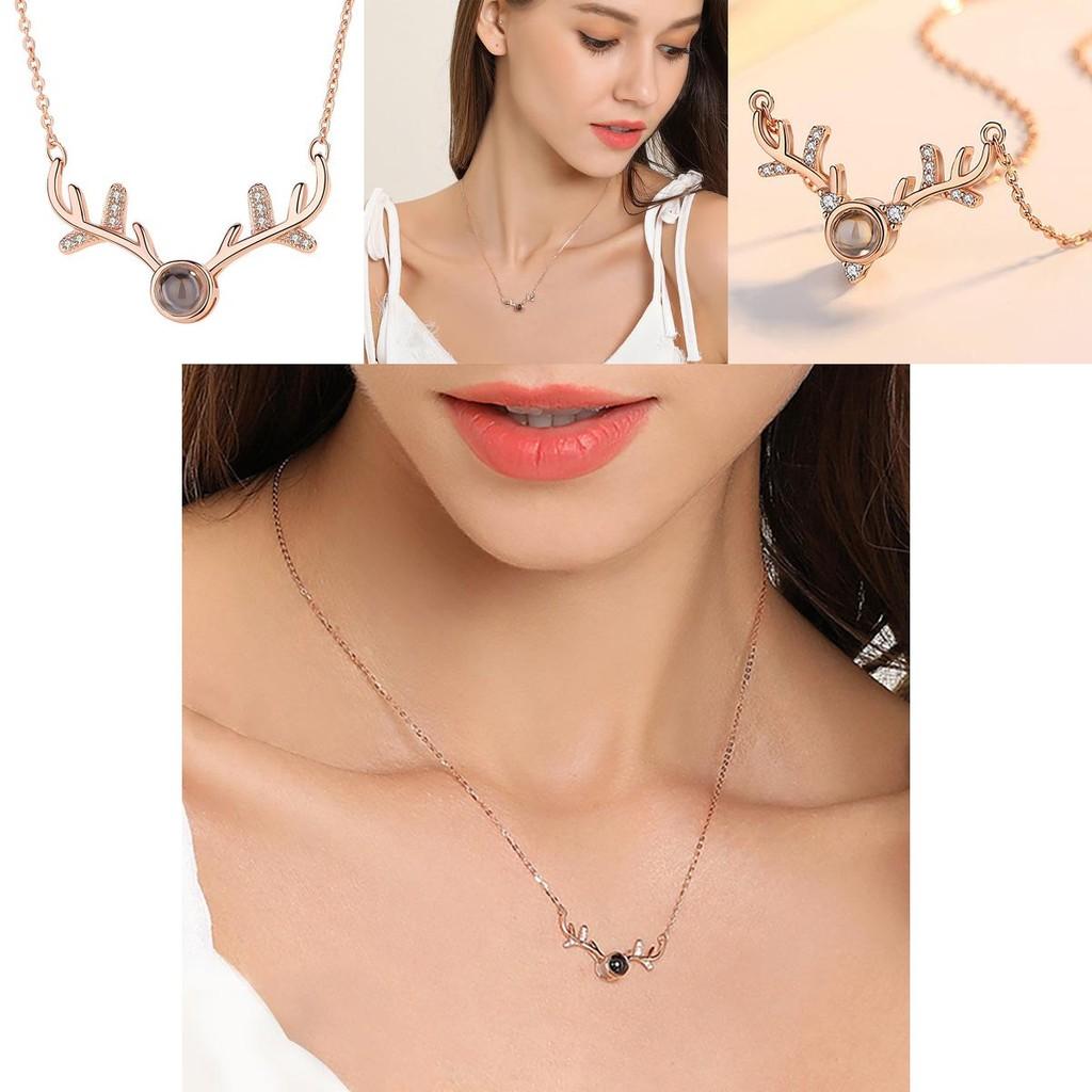 Unique Rose Gold Animal Design Necklace With Diamond Inlay Perfect For Gifts