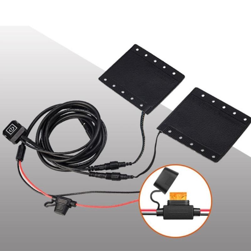 Motorcycle Electric Heated Grips Scooter Moped Bar Hand Warmer Cover Adjustable Temp Hot Handlebar USB Charging 1 Pair