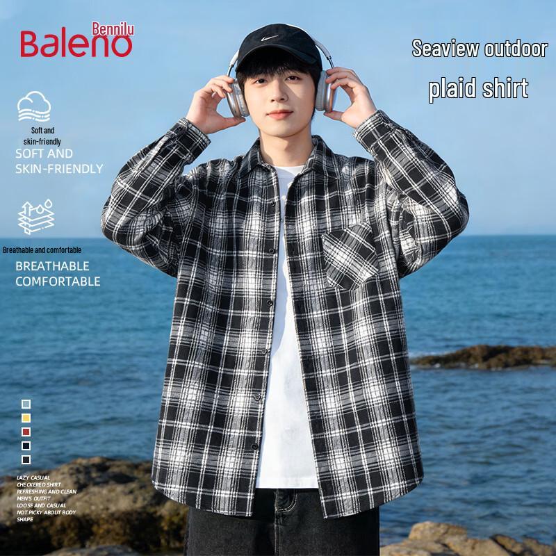 Baleno Men s Casual Long-Sleeve Shirt L