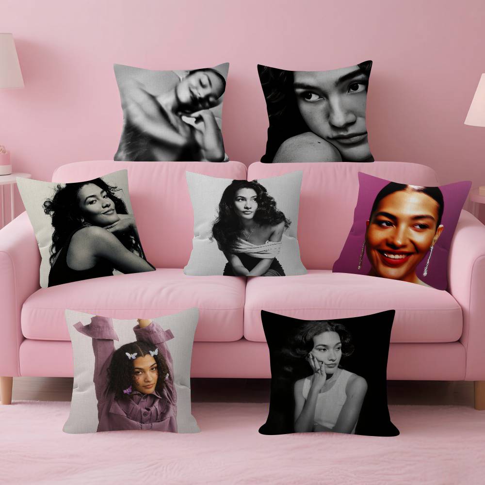Singer Olivia Dean Double-Sided Printed Pillow Cover Short Plush Suitable Living Rooms Bedrooms Sofas Throw Cushion Cover