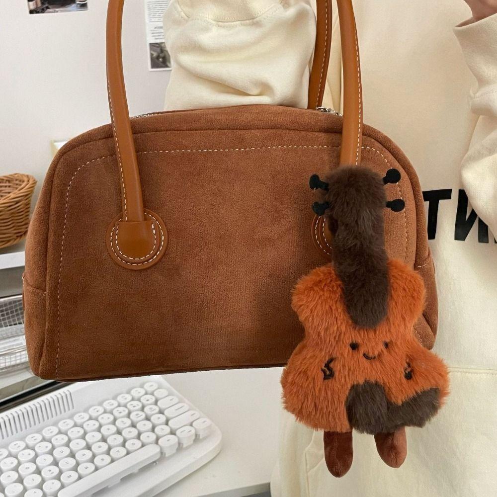 Plush Backpack Pendant Cartoon Keyring Cute Violin Keychain