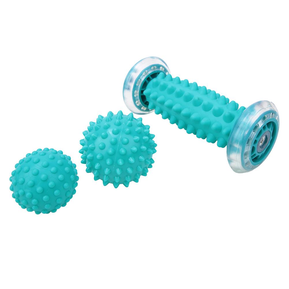 TPE Peanut Roller Spiky Massage Ball Set Back Foot Massager Ball Fitness Muscle Massaging