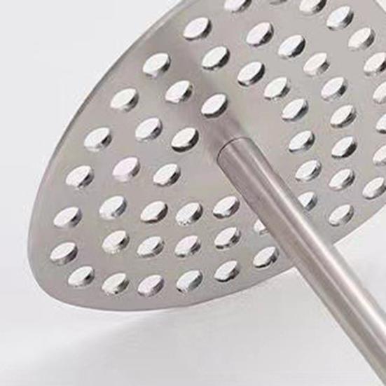 Stainless Steel Potato Masher Multipurpose Manual Mashed Potato Press for Vegetables Fruits Sweet Potatoes Easy to Clean Kitchen Food Crusher
