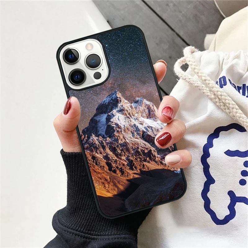 Snow Mountain Phone Case For iPhone 17 Air 15 16 Cover  11 13 14 Pro Max 12 Plus Max Fundas