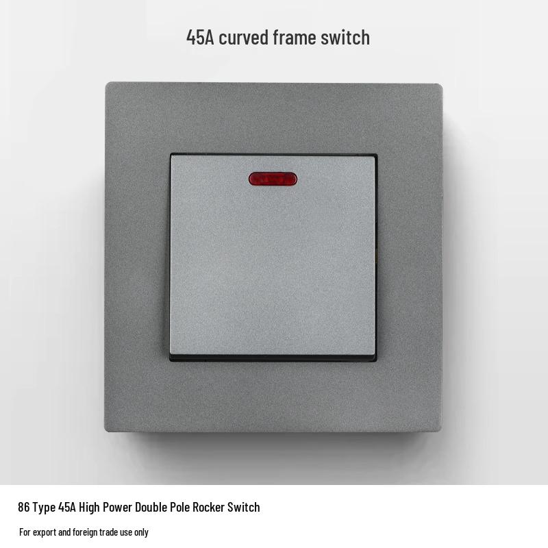 220V Single-Phase Rocker Switch Panel for High-Power Air Conditioners and Water Heaters