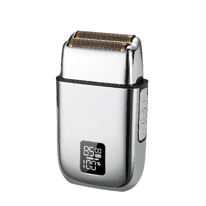 Rasoio per testa calva Rasoio a lamina Barbiere Clipper Rasoio elettrico senza fili da 0 mm Rasoio elettrico ricaricabile
