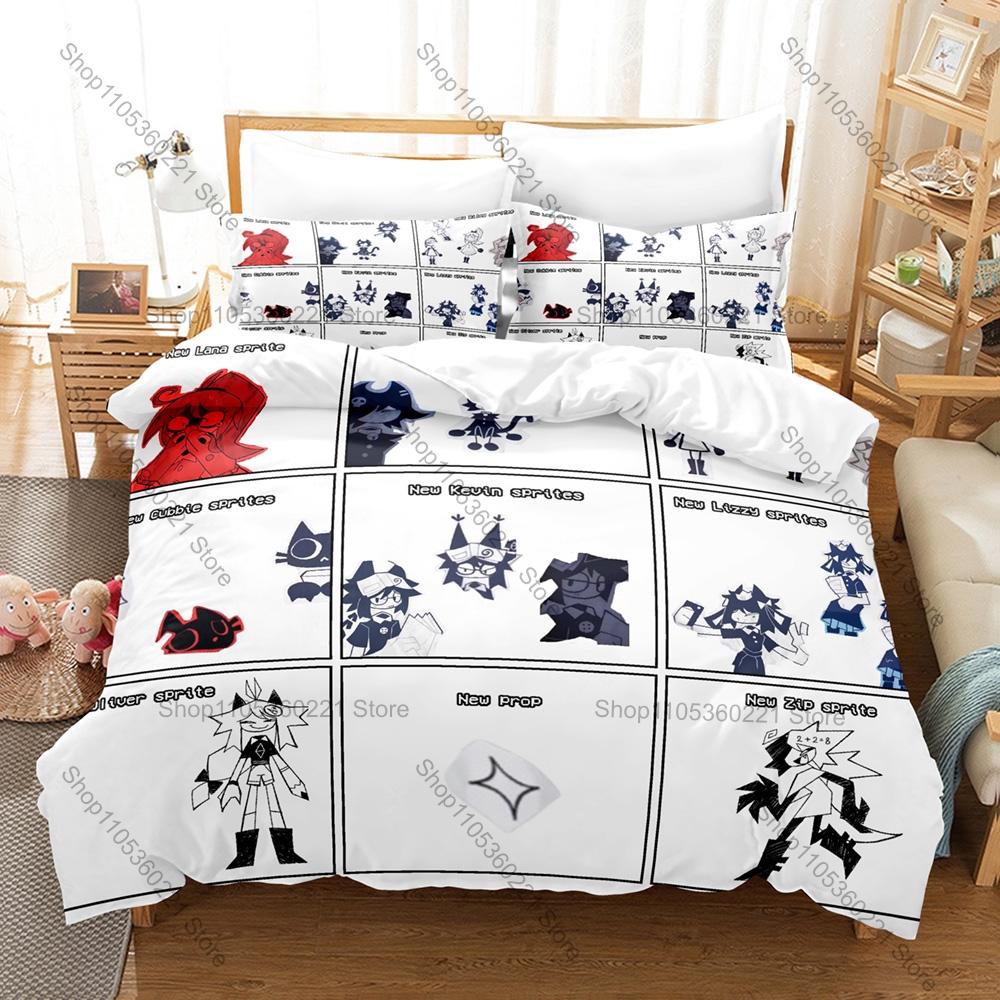 Fundamental Paper Education Theme Bed Set 3 Piece Quilt Cover Set for Fans Comfortable Bedclothes Home Textile All Sizes
