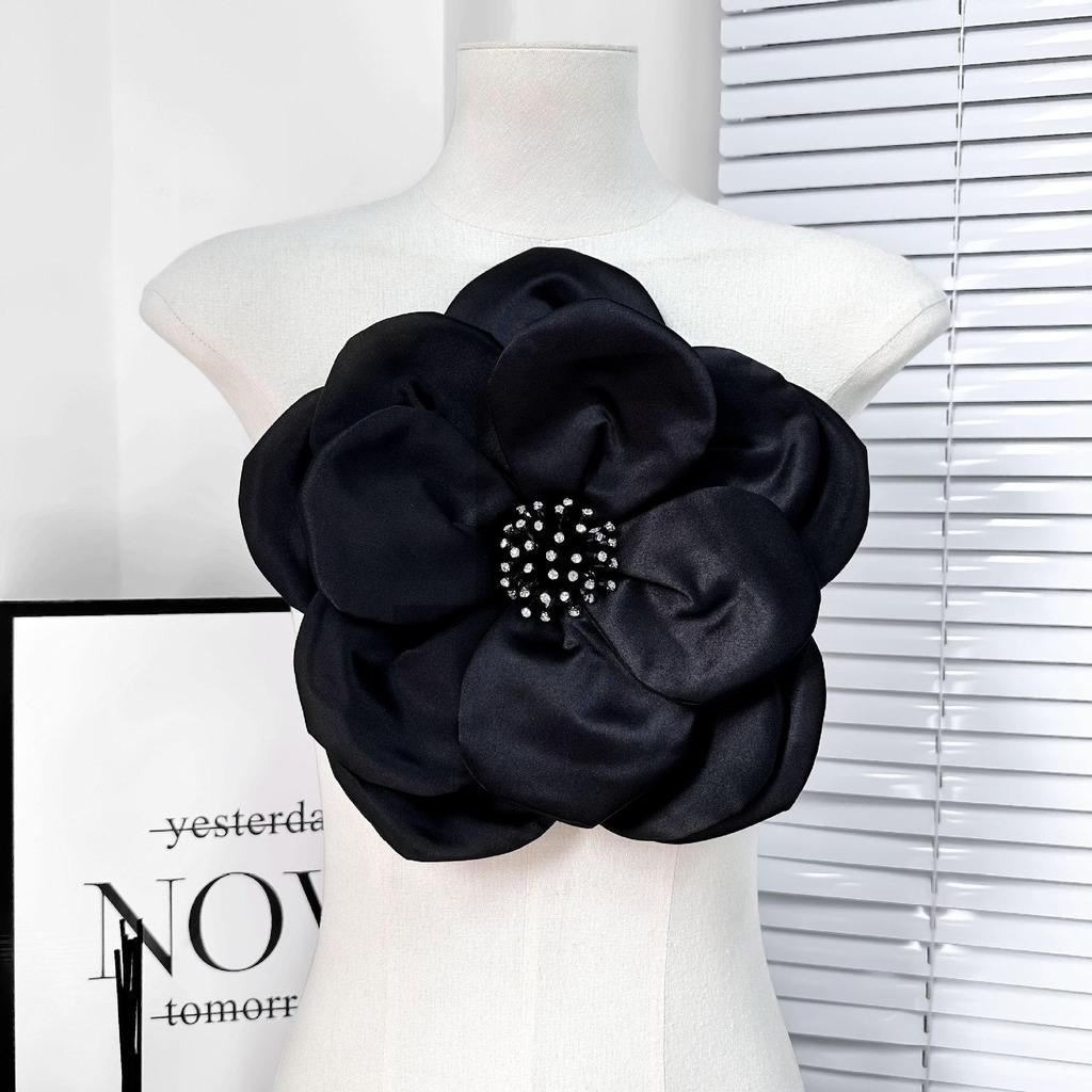 Fabric Large Stereo Applique Flower Corsage Patch Decorative Coat Top Dress Accessories