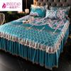 3Pcs/Lot  Bed Dress Lace Set  Full King Queen Double Beds Cotton Bed Sheet with  Pillow Cases Suitable for  Bedding Cover