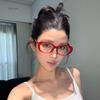 Glasses Women Retro Oversized Square Frame Eyewear Fashion Black Red Spectacles Anti Blue Light Computer Reading Eyeglasses