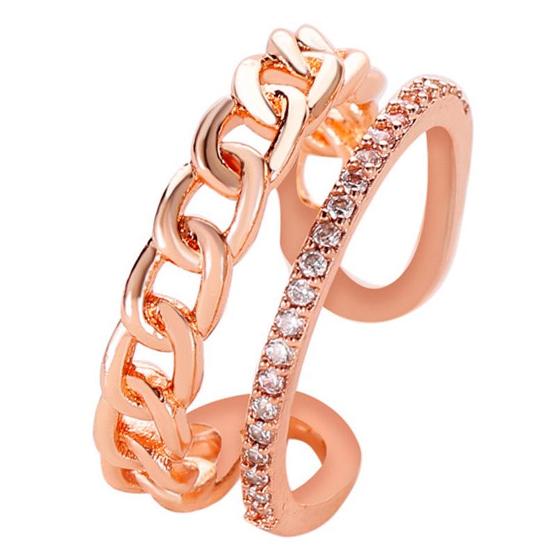 Buy Double-layer Chain Ring Women Open 