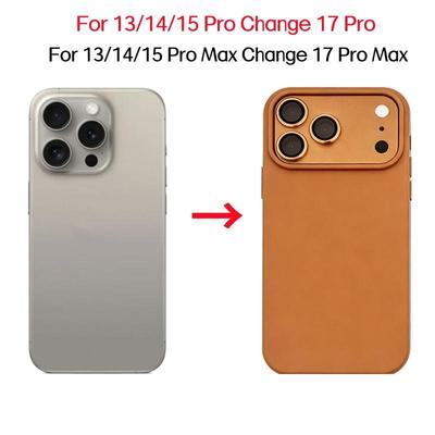 Metal HD Camera Protector and Phone Case for IPhone 15 14 13 Pro Max Transform 17 Pro 17 Pro Max Glass Alloy Lens Ring Protect Cap
