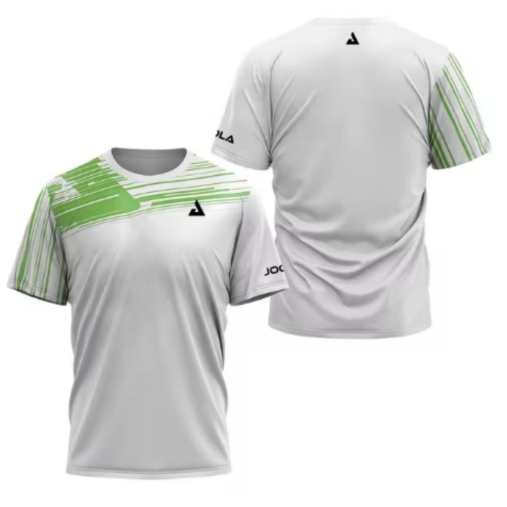 New Men's T-shirt Summer Fashion Table Tennis Flower Printed Short Sleeved Badminton Tennis Quick Drying Short Sleeved Men'