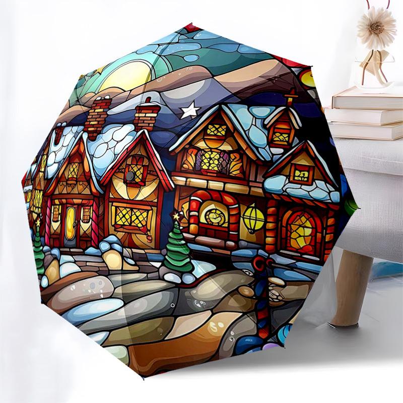 

1pc Sonic the Hedgehog Automatic Folding Umbrella, Portable 3-Fold Design with 8-Bone Iron Frame, Outdoor for Fans, Travelers, Daily Use, Gift Idea.G0