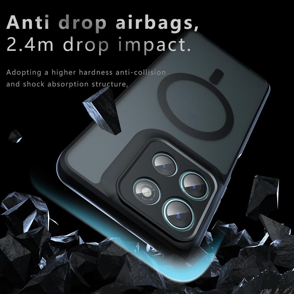 For Motorola Moto G66j 5G/G56 5G Case Compatible with MagSafe TPU+PC Matte Skin Touch Phone Cover