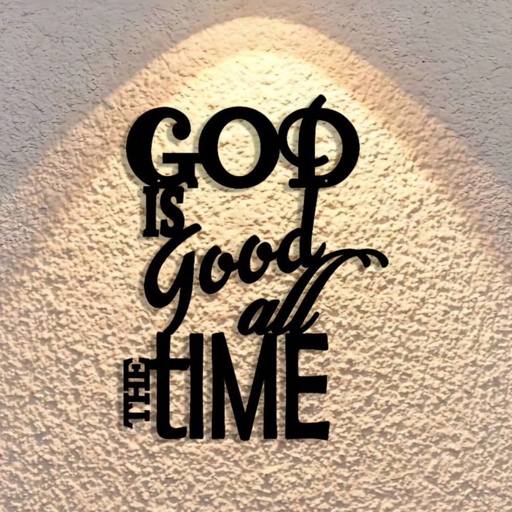 Metal Wall Plaque Vintage Iron Art with Inspirational Blessing Message Faith Home Office Decor Gift