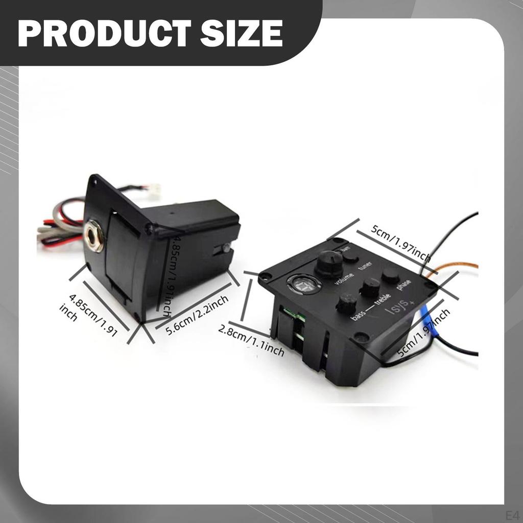 Guitar Pickup Preamp System EQ Musical Instrument Accessories Onboard Preamps for Stage