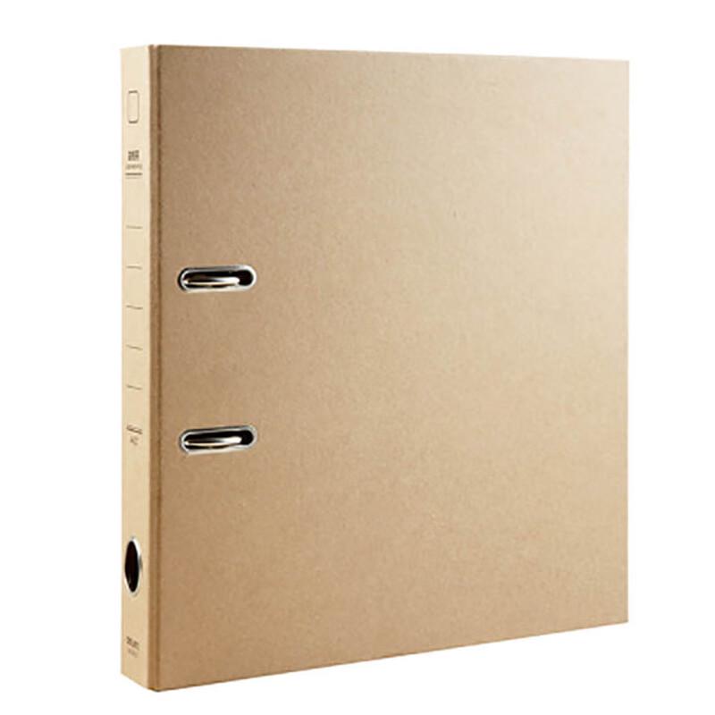 Deli A4 Kraft Paper Punch File Folder