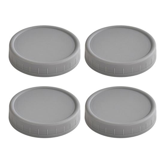 4Pcs 70/86MM Wide Mouth Mason Jar Lid Reusable Leak Proof Canning Cover Dishwasher Safe Food Grade Jar Sealing Lid Top Cap