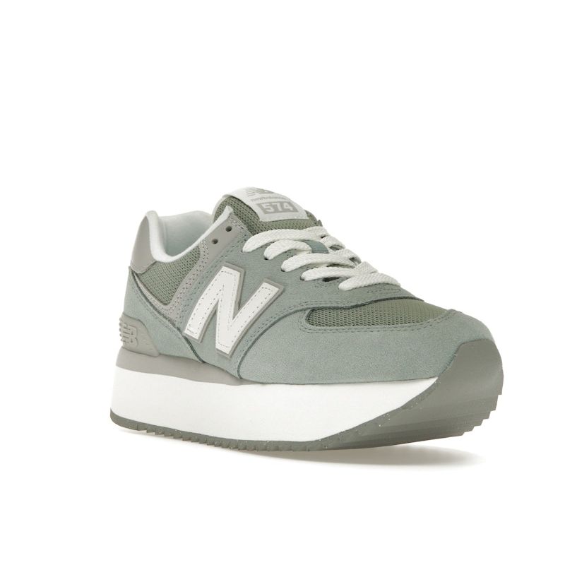 New Balance 574+ Juniper Women Sneakers Green Raincloud White WL574ZSG