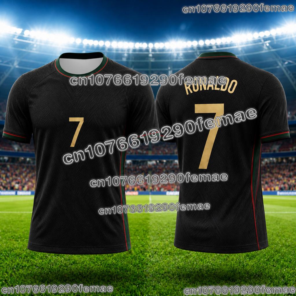 Fashion Ronaldo Unisex Jersey Collectible Soccer Fan T Shirt Lightweight Breathable Football Sportswear For Men Women Streetwear