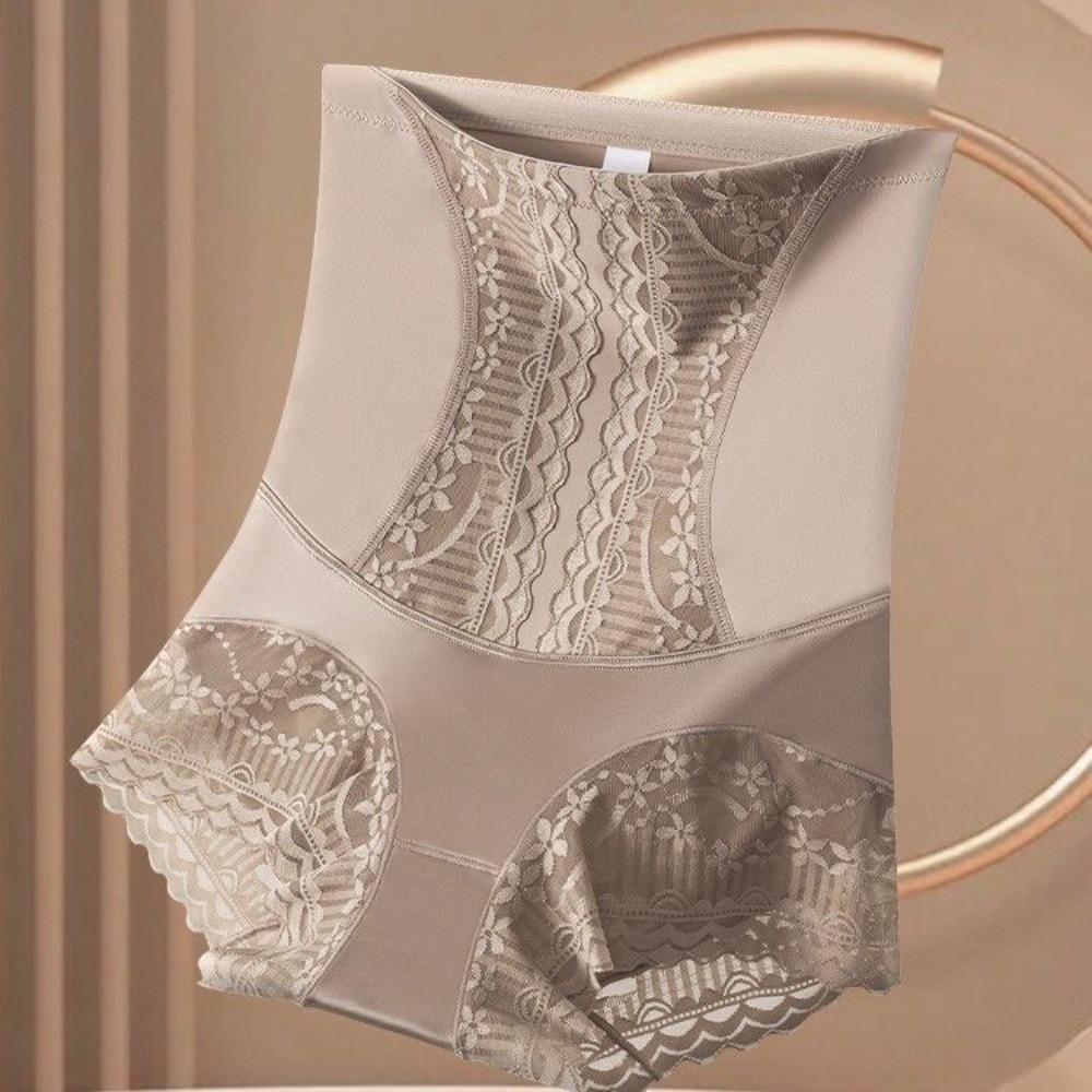 Postpartum Panties High Waist Triangle Panties Stripe Hip Lift Shaper Tummy Control Shapewear  Gym