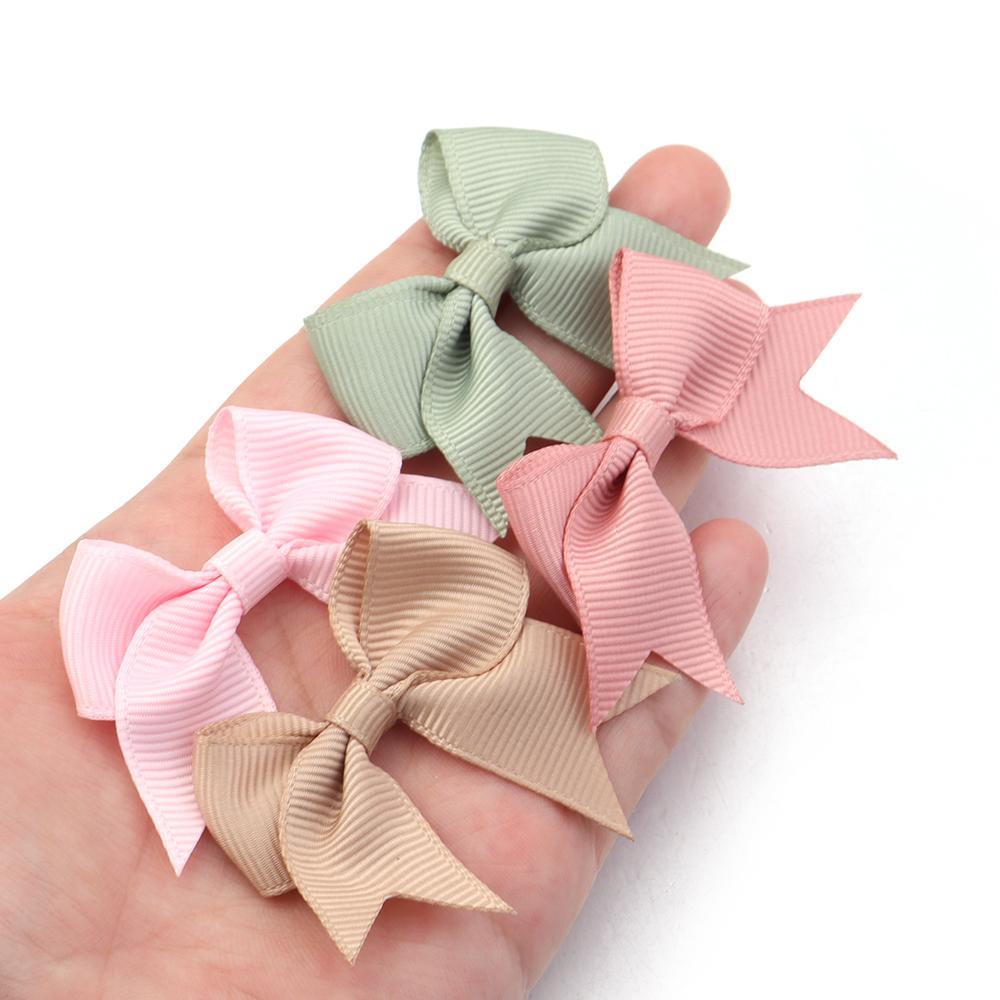 20pcs/lot Polyester Satin Ribbon Bows Handmade Bowknot Tie For Crafts Haircilp Clothing Wedding Party Decor DIY Gift Packing
