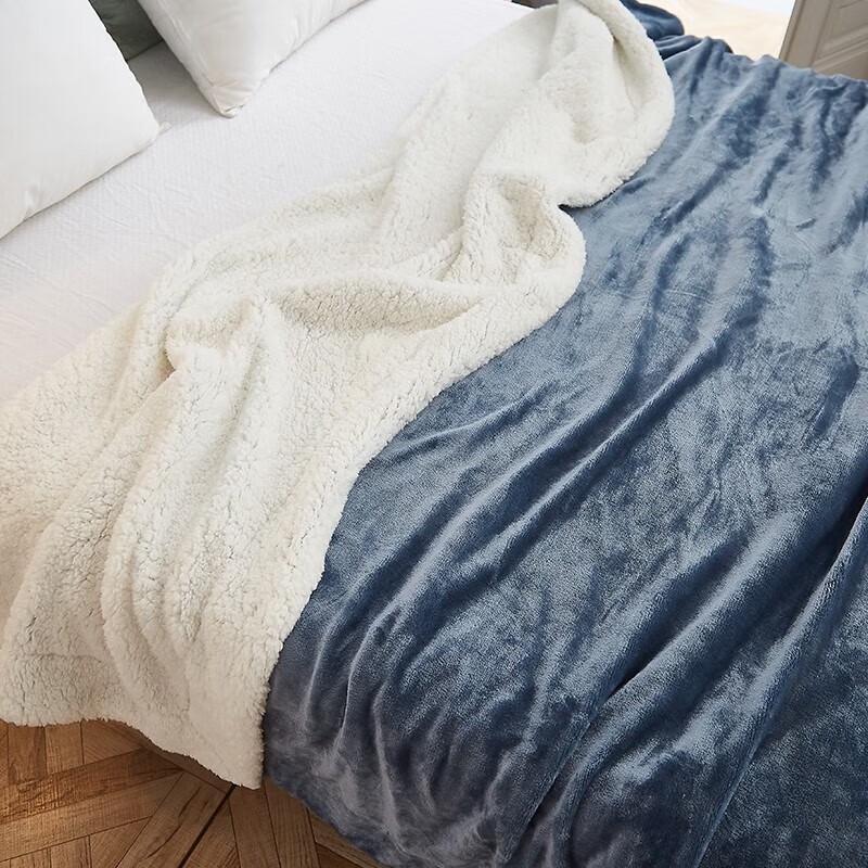 Hengyuanxiang Leah TLS1039 All-Season Soy Fiber Lamb Fleece Combination Quilt