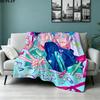 1PC Alien Stage Patterned Flannel Blanket Suitable For All Seasons For Home Decor Warmth And Comfort Gifts Holiday Present