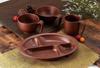 Skater Rice with Wood Grain Plastic Made with Biomass Microwave and Dishwasher Easy-to-Grip Bowl, 370ml, Handle, Brown, Handle, Materials, Safe,