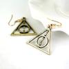 Women Girl Fashion Geometric Triangle Charm Earrings Modern Alloy Eardrop