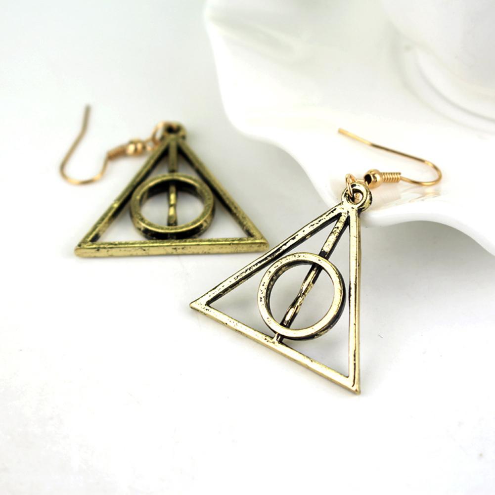 Women Girl Fashion Geometric Triangle Charm Earrings Modern Alloy Eardrop