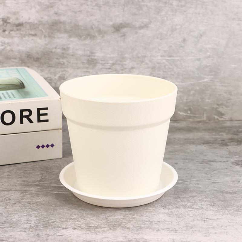 

Пластиковые цветочные горшки с дренажным отверстием и поддоном, маленькие горшки для растений, горшки для рассады, контейнеры для растений белый