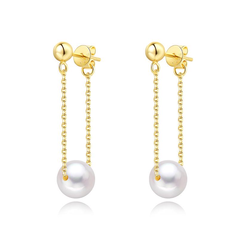 Minimalist Korean Pearl Earrings for Women, S925 Sterling Silver, Elegant Retro French Style Accessories. 925 Silver