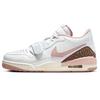 Jordan Legacy 312 Abrasion Resistant Slip Resistant Low top Vintage Basketball Shoes Women's White Pink FQ7827-116(Team181-)