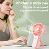 Portable Handheld Fan 3 Speed Mini Personal Fan with Folding Stand for Desktop USB Rechargeable Small Travel Essentials for Summer