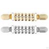 Sweater Cardigan Clip Rhinestone Alloy Plating Clothing Clips