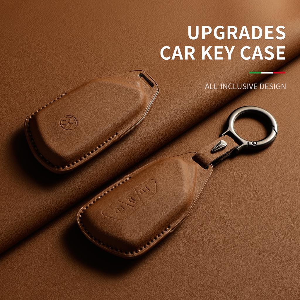 For VW Volkswagen ID.3 ID.4 CROZZ PASSAT Sagitar Tiguan L Teramont Golf GTI lamando Tavendor TALAGON Leather Car Key Case Cover