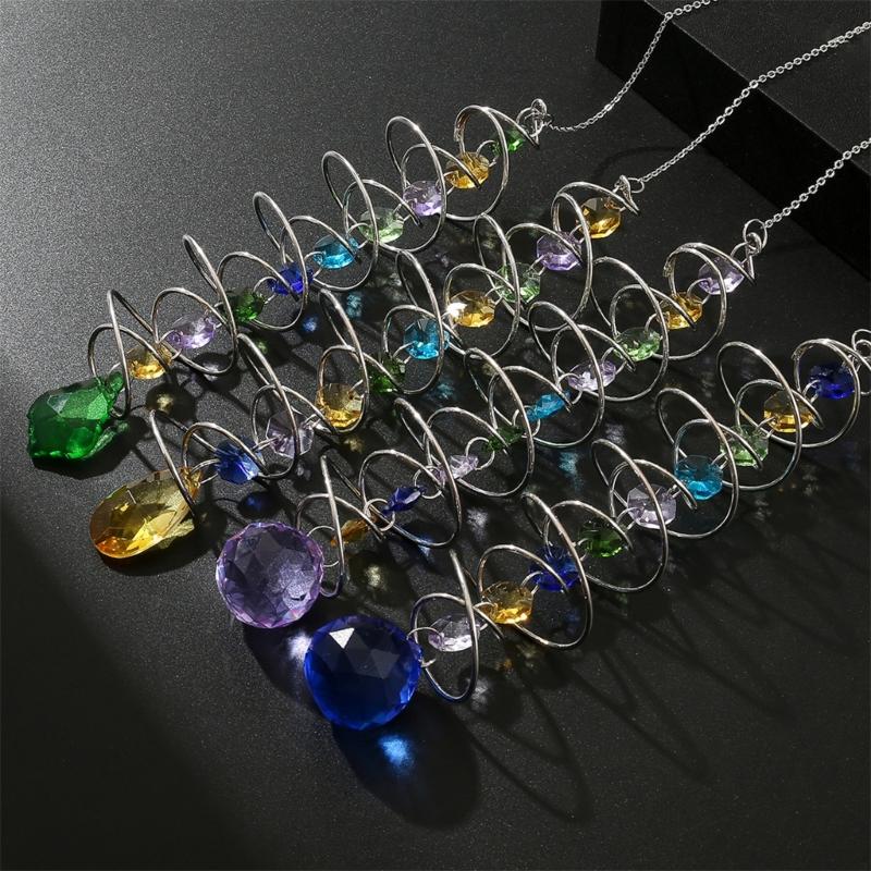 3D Tailwinds Rotating Crystals Ball Suncatchers Rotating Stabilizers Hangings Decorations for Window Tree Wall Indoor Outdoor