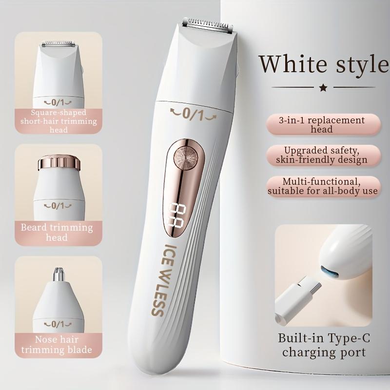 Multifunctional Shaver, Men S Shaver, Women S Shaver, Pet Shaver, Bikini Shaver, Rechargeable Shaver, Portable Shaver, Holiday Gift 1 set белый