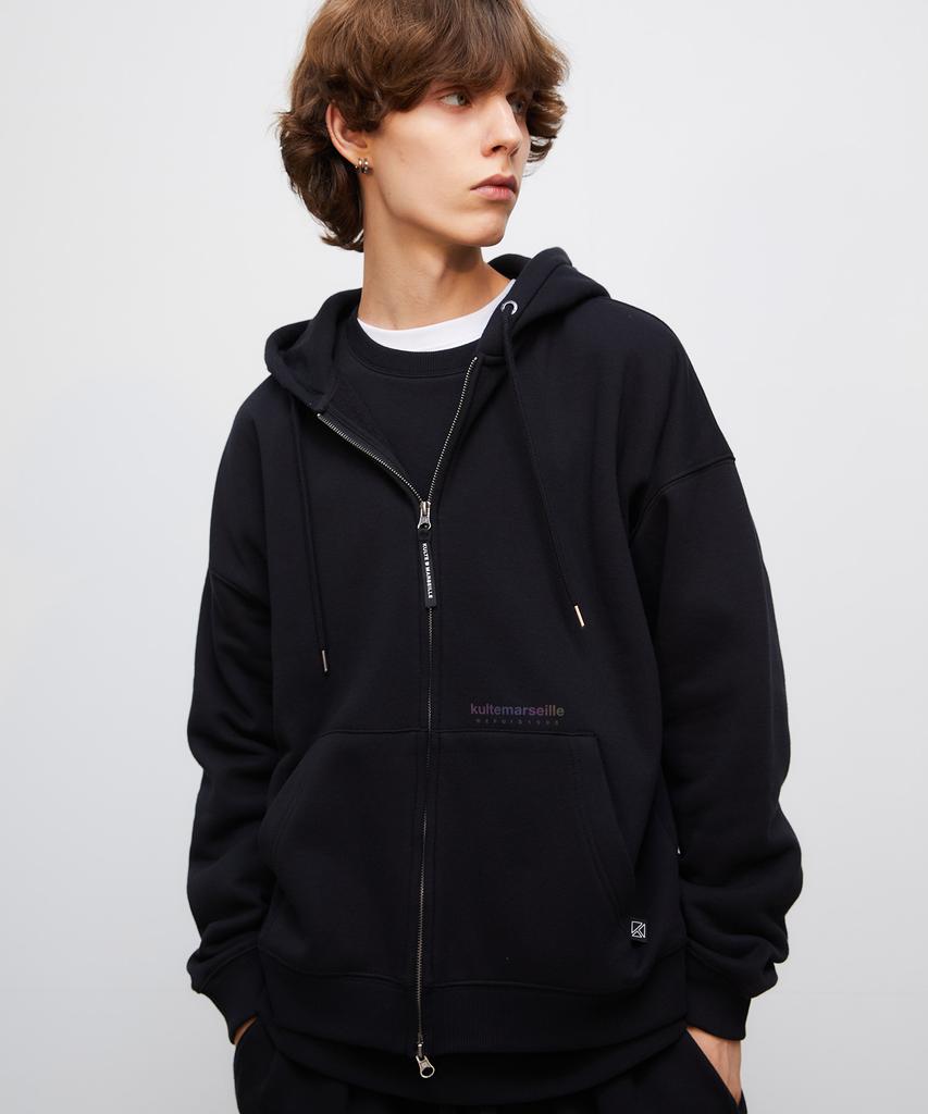 Kulte Aurora Reflective Zip-Up Hoodie Black