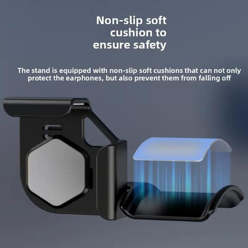 1 Pc Headset Hanger Mount for Monitor Under Desk Adhesive Headphone Holder Stand Gaming Headset Stand with Strong Sticker