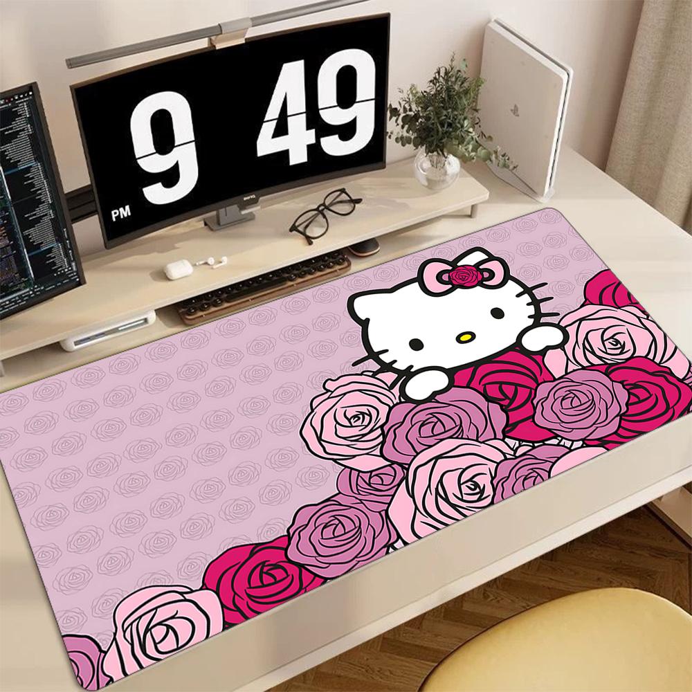 1Pc Hello Kitty Cute Chicks Garden Print Mouse Pad 2Mm Thick Rubber Base Perfect Bedroomofficegame Room Ideal Gift Computer Keyboard Enthusiasts Print